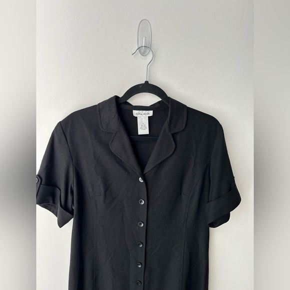 Vintage 100% silk Button-Up Women's dress shirt - Picture 7 of 9